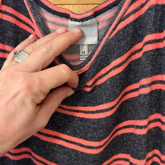 Buckle Pink and Black Striped Tank Top - Picture 2 of 4